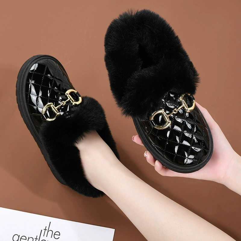 [A01 Snow Boots] Зимние тёплые женские сапоги снегоступы, мягкая подошва, PU верх, комфортные бархатные вышивки, обувь для женщин