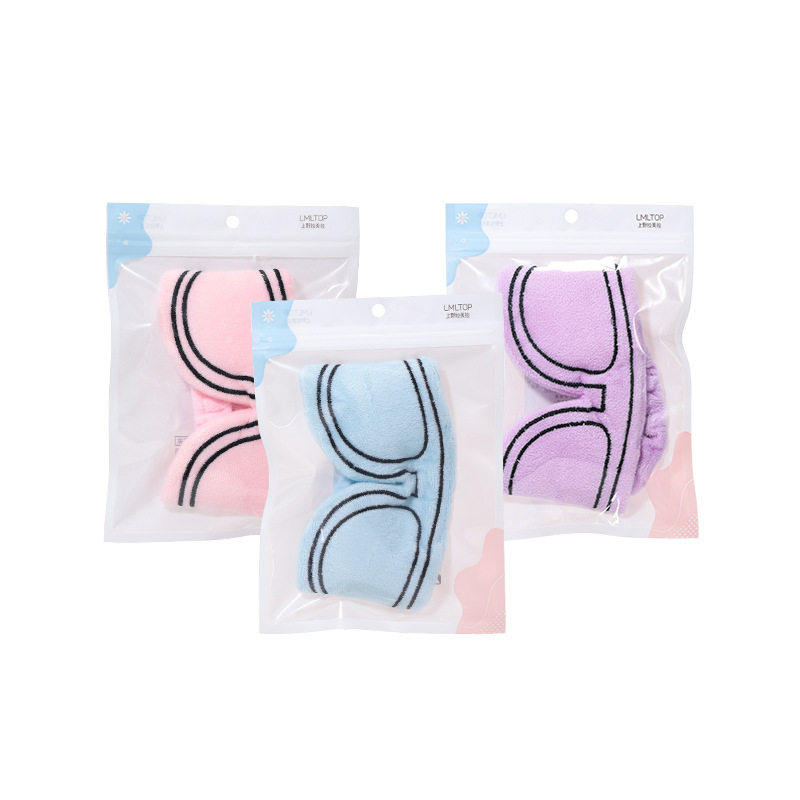 Ueno Ramila shading sueño máscara de ojos coral vellón lavado facial maquillaje banda pelo diadema C0867