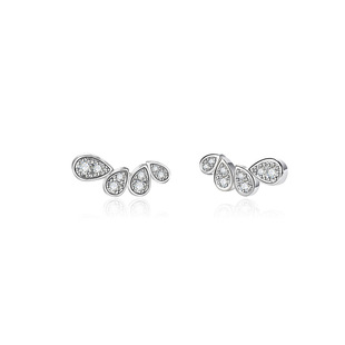 Now the Korean drama is breaking up in Song Huiqiao sister silver needle metal texture ear row earrings Female Factory wholesale