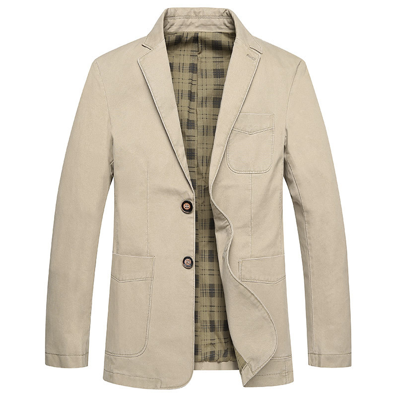 new pattern leisure time suit man pure cotton Jacket middle age Large man 's suit suit coat wholesale