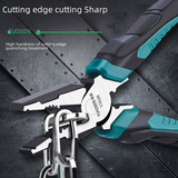 拓森 Стальная проволка, универсальные плоскогубцы с игольчатыми наконечниками, 6 дюймовая, 8 дюймов, тигр