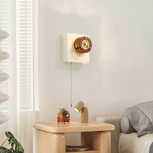 相机壁灯工业风包豪斯带拉线床头过道入户门廊灯复古氛围灯led灯