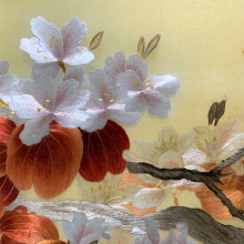 ✅湖南湘绣纯手工刺绣客厅装饰挂画成品礼品 一叶慧兰 喜顺图