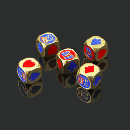 [Direct delivery from the manufacturer] Poker sieve solid metal dice bar KTV stall chess and card games teaching