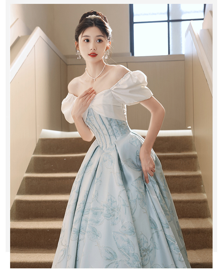 晚礼服女高端轻奢小众成人礼蓬蓬裙艺考毕业宴会气质高级感礼服裙-阿里巴巴