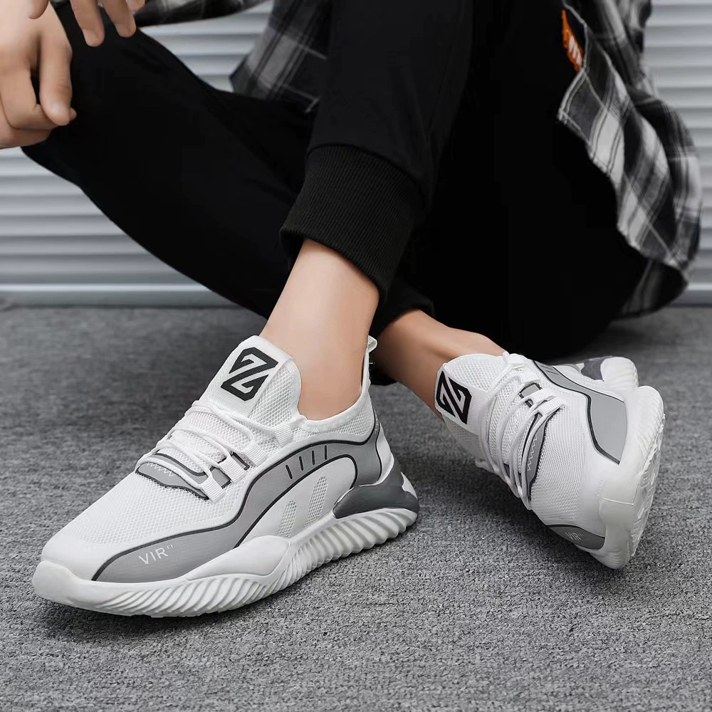 2023 Новая Студенческая сетчатая дышащая универсальная повседневная спортивная мужская обувь для бега Корейская Модная легкая дорожная обувь