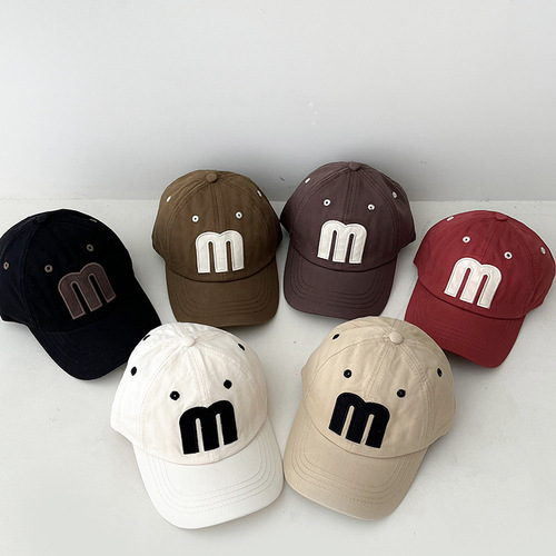 PS2225 children's hat spring and autumn baseball cap Korean version baby trendy boys and girls thin sun protection children's sunshade