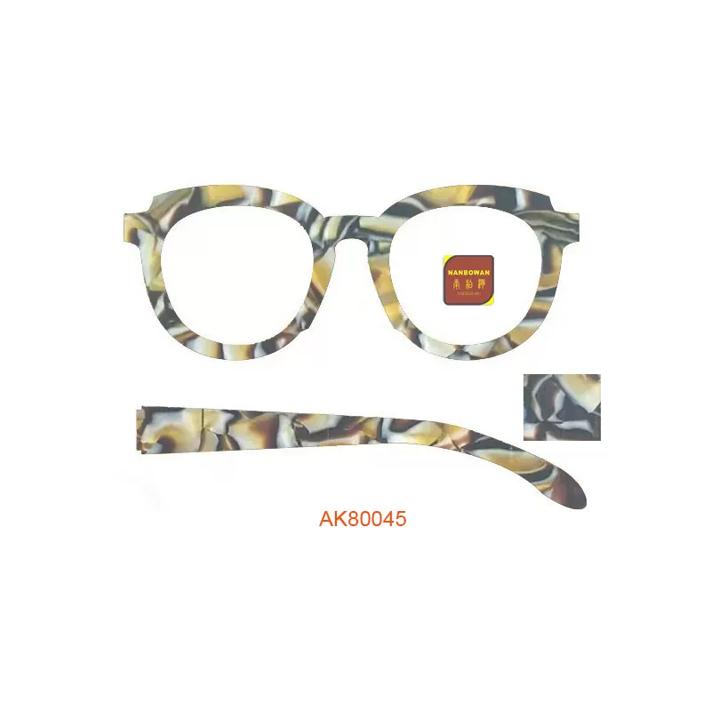 源头厂CA醋酸纤维眼镜胶板材料ACETATE饰品材料可塑性高花纹自然