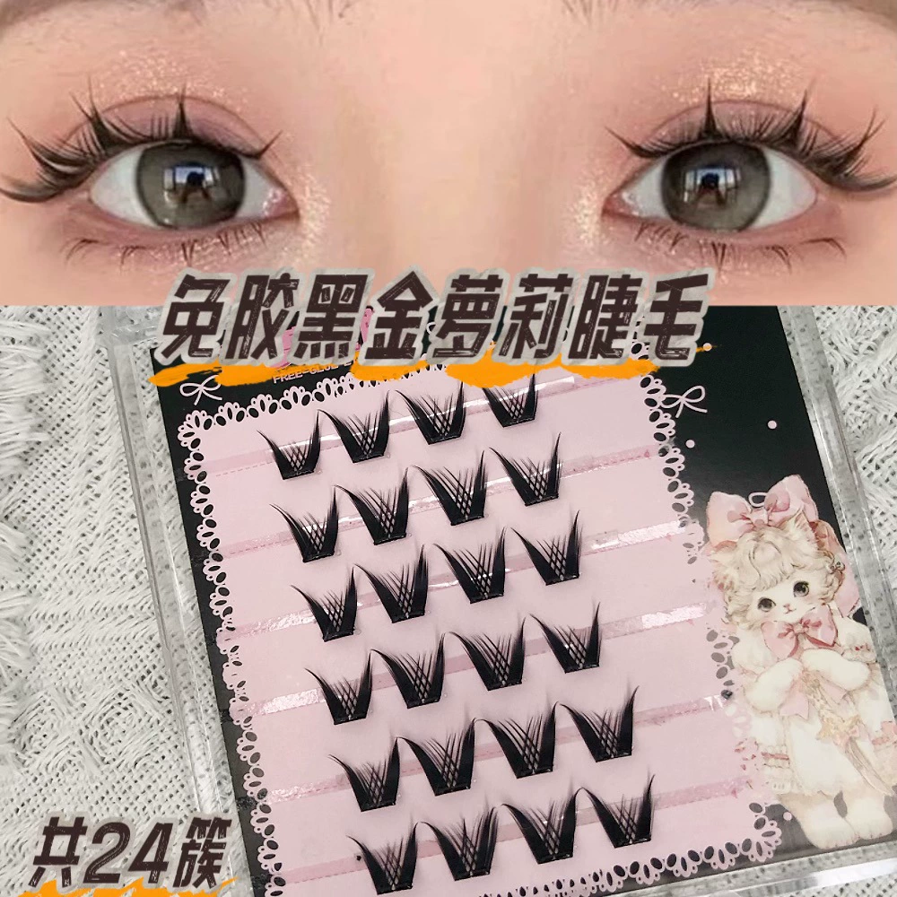 False Eyelashes, mixed capacious sets, custom European style, glue-free options
