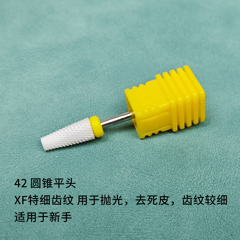 Uñas de cerámica cabeza de molienda cabeza de reemplazo eliminación de uñas cabeza de pulido eliminación de piel muerta máquina de pulir herramienta de uñas material tipo de maíz