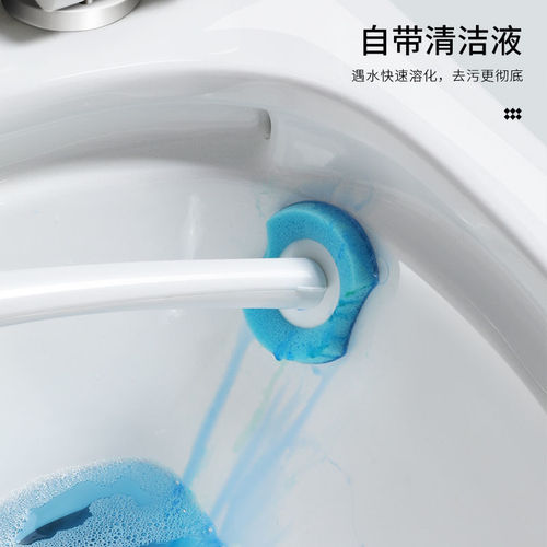 Disposable toilet brush without blind spots household toilet cleaning brush replacement head wall-mounted toilet set artifact