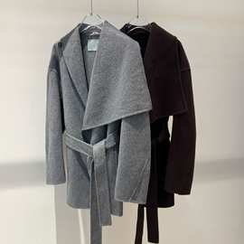 2025冬季新款女装时尚气质百搭中长款毛呢外套呢大衣 234129