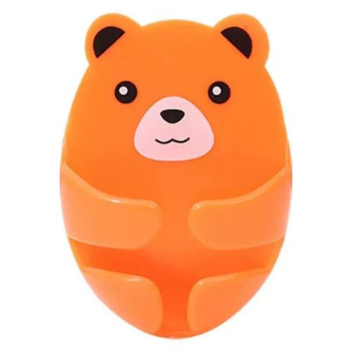 No-punch power socket hook, powerful seamless cartoon plug hook, kitchen bear plug storage hook