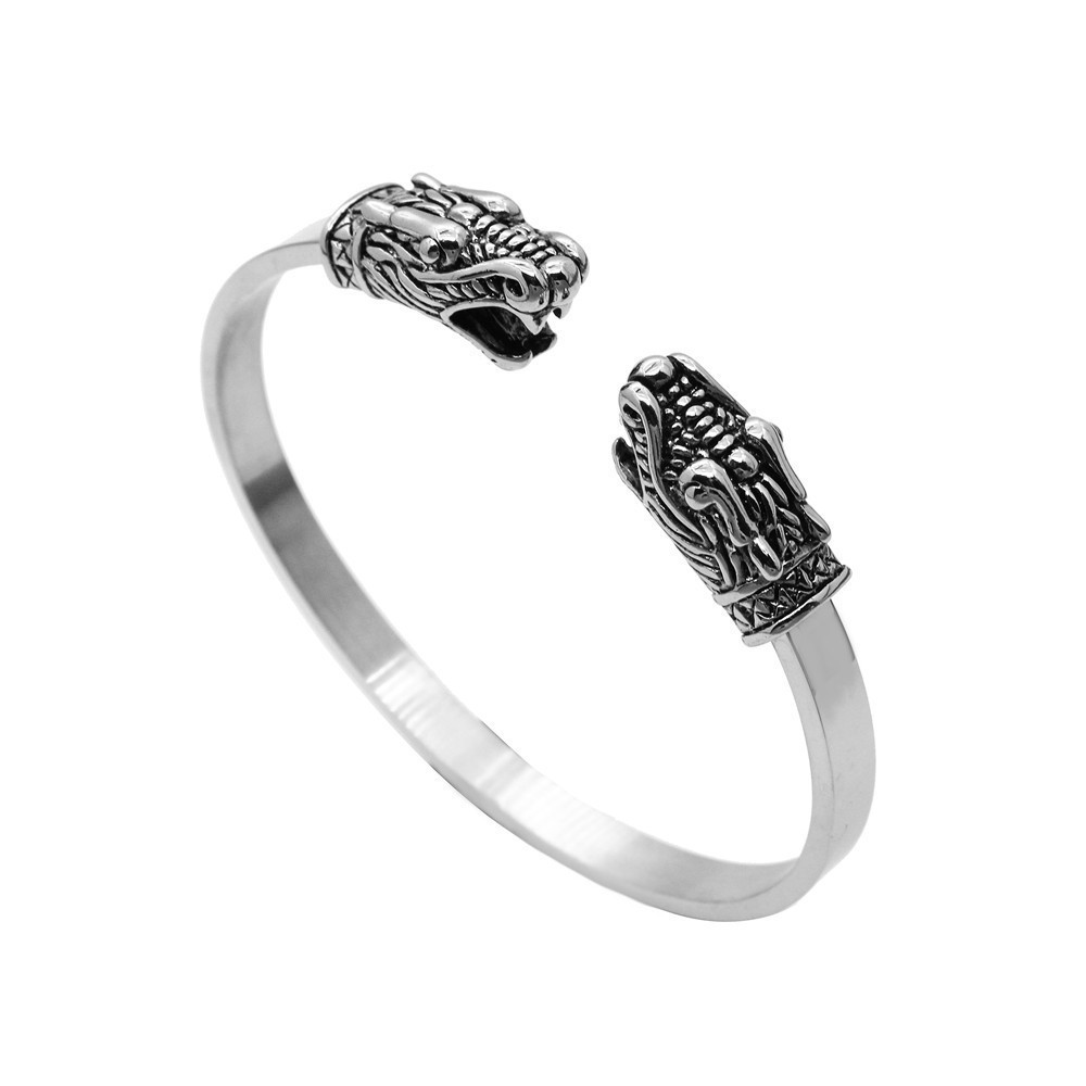 Stainless Animal Head Bracelet, Versatile Couple, Titanium Steel Hand Set_voghion.com
