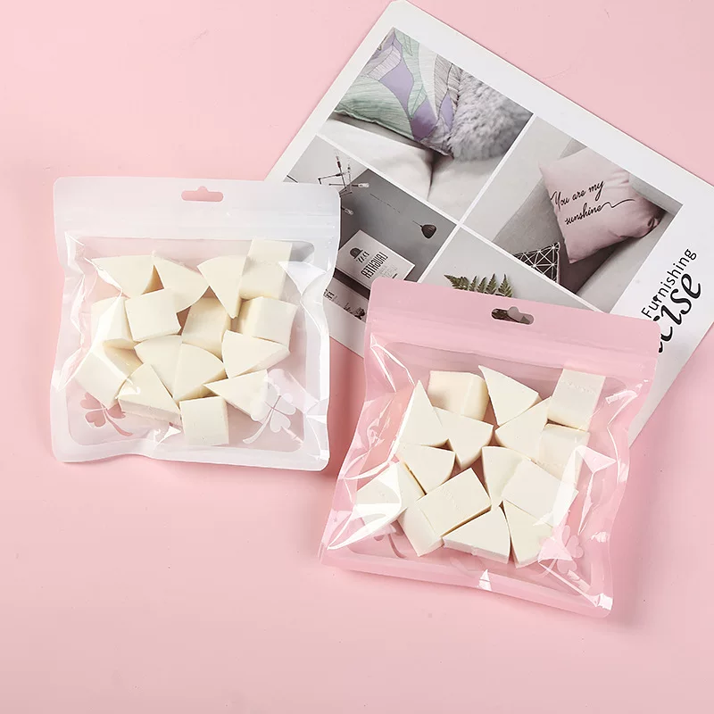 Triangular Makeup Sponge, 4 cm latex blending primer sponge, single or 10-pack