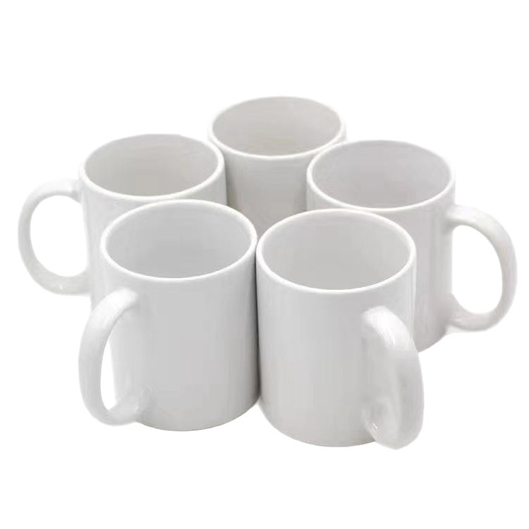 Taza de recubrimiento de cerámica, transferencia térmica, taza blanca de 11oz, taza de sublimación térmica, taza de cerámica de grado AAA, logotipo impreso