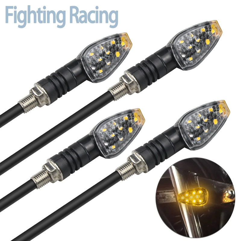 Мотоцикл Модифицированный поворотник электромобиль Светодиодный дневной ходовой свет Маленькая Красная Шапочка указатель поворота сигнальная лампа