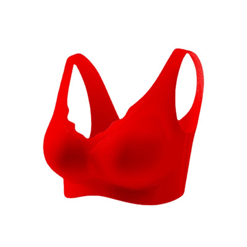 997 cómoda ropa interior desnuda sin costuras brillante estilo chaleco banda ancha sin tamaño A-C Copa sin sentido sujetador deportivo