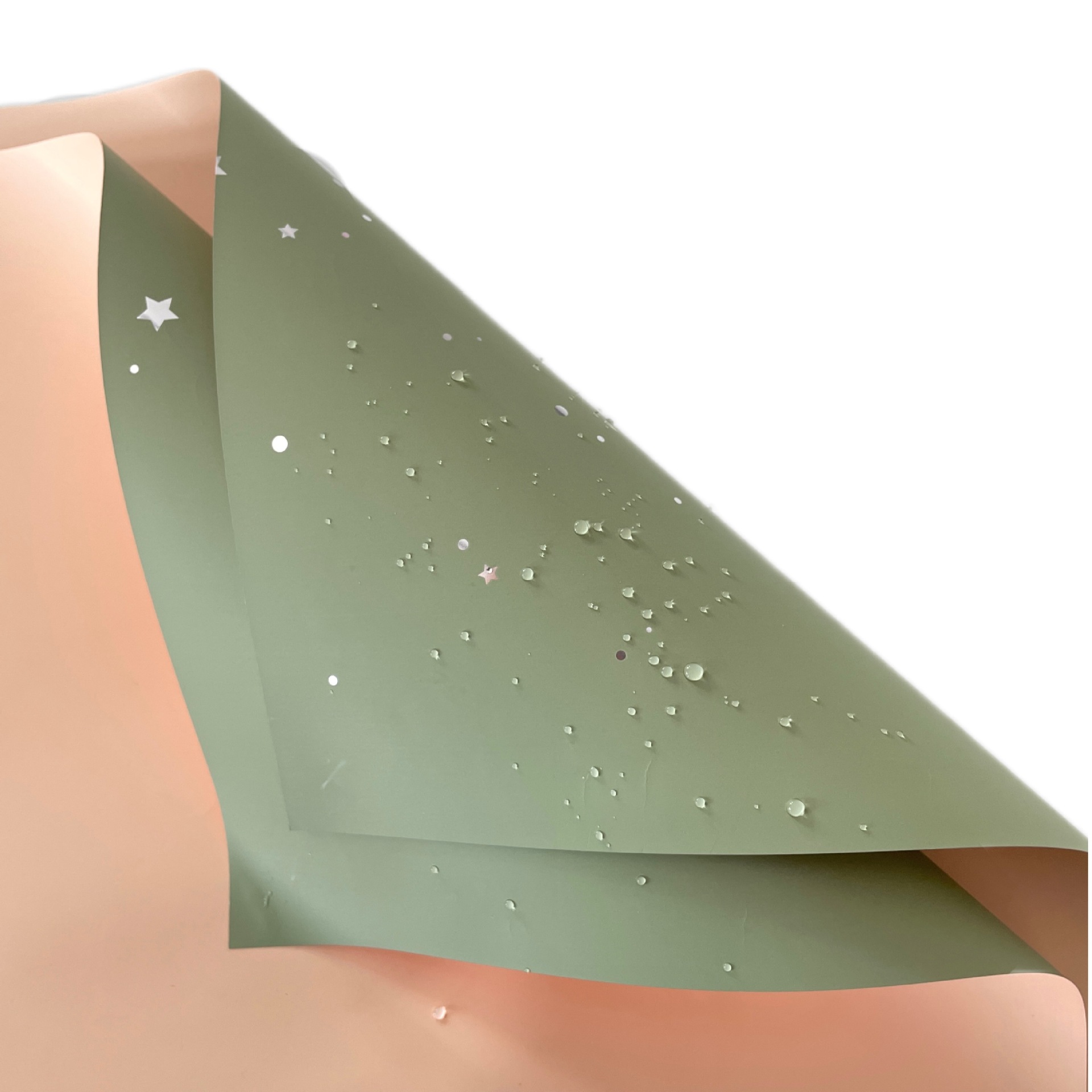 Papel de embalaje ins estilo brillante cielo estrellado papel de embalaje simple material de embalaje de regalo avanzado papel impermeable grueso de dos colores