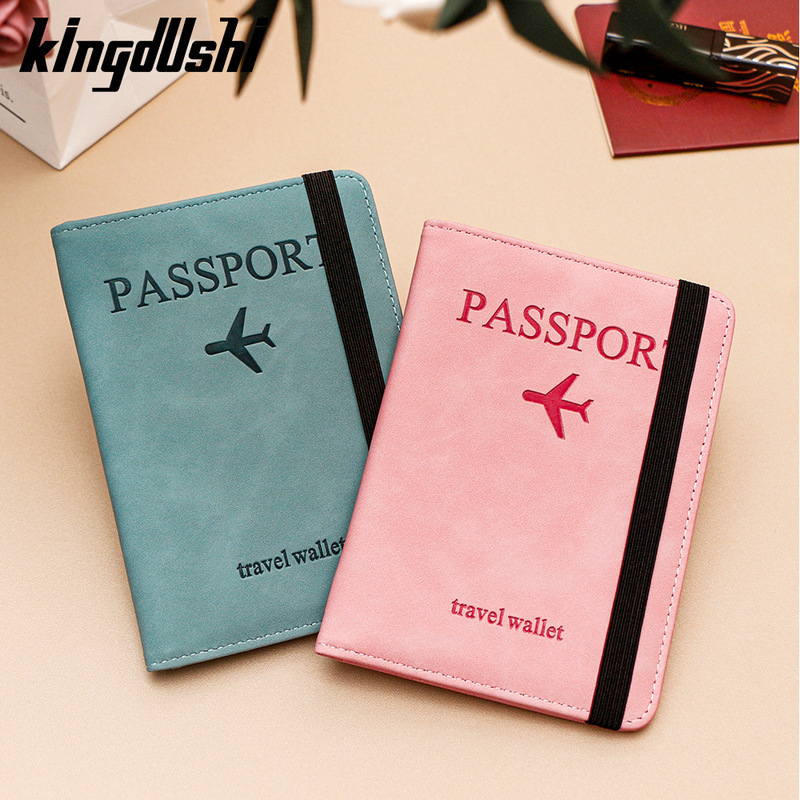 Cross-border Explosive in stock RFID Passbook Bag pu Leather Multi-function Coin Purse SIM Card ID Bag Leather Case Passbook Holder