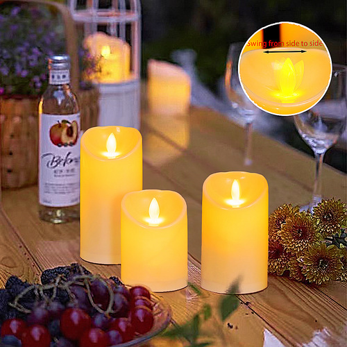 USB Charging Electronic Candle Light, Wedding, Restaurant, Concert Remote Simulation Candle Swing Love Confession Guiding Light
