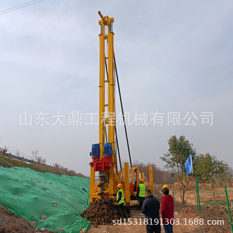 建筑工程地下室抗浮锚杆施工设备 履带式抗浮锚杆打桩机生产厂家