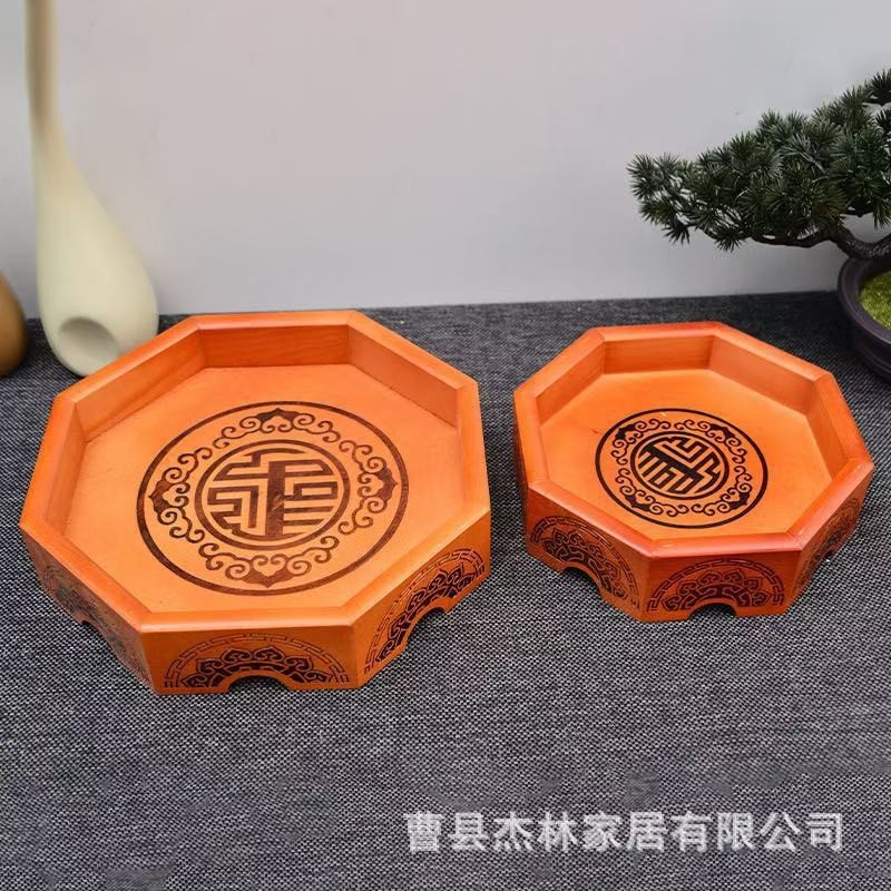 现货木质干果盒四宫格早生贵子收纳盒瓜子糖果盒水果零食盒坚果盒|undefined