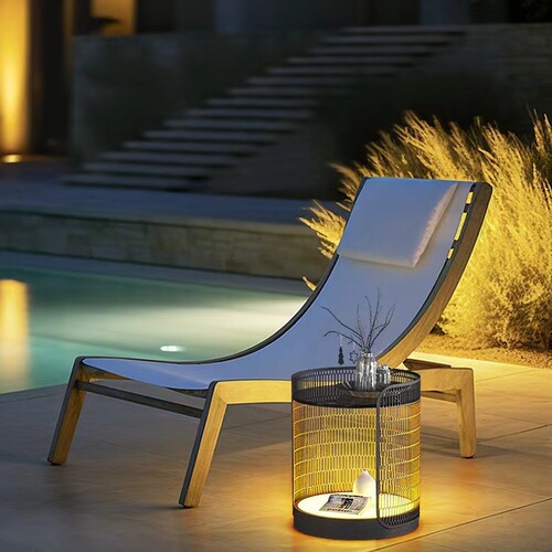 Outdoor solar villa courtyard light outdoor table lamp terrace garden lamp waterproof coffee table lamp ambiance floor lamp