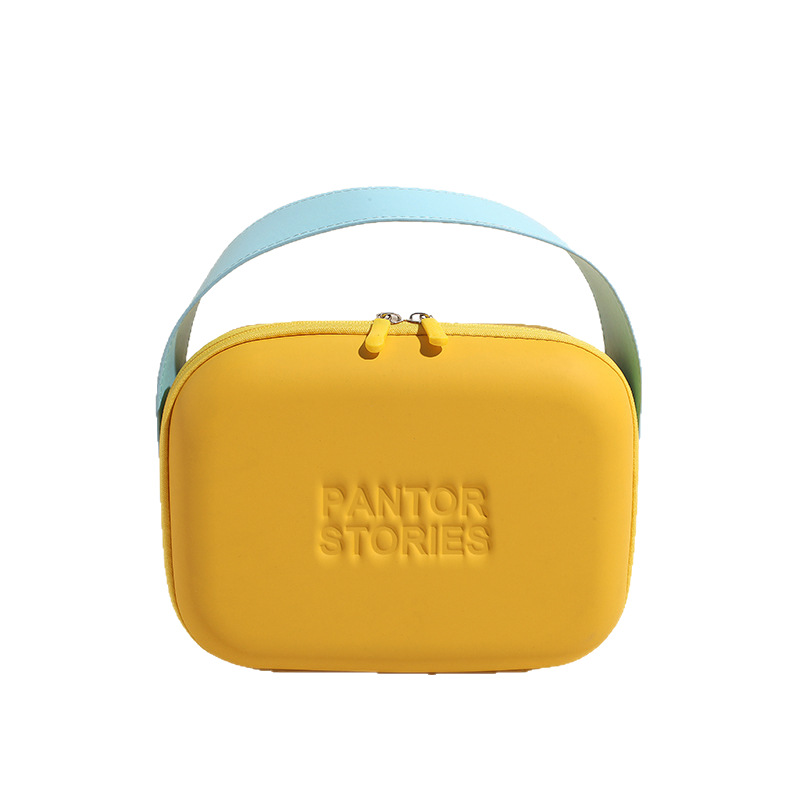 Bolsa de cosméticos portátil de dopamina 2024 nueva moda coreana nicho maleta de viaje de negocios caja de almacenamiento de silicona portátil