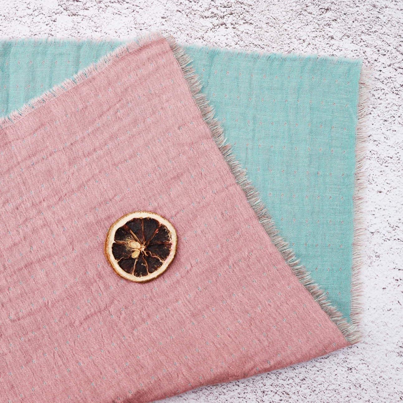 Servillas de seda de doble capa de algodón AB Jacquard tela de mesa bohemia decoración hotel toalla de té tela de clip