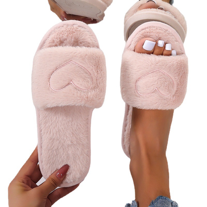 Ženski plišasti čevlji iz flisa z zaprtimi prsti, spomladanski, udobni, lahki, pralni v pralnem stroju čevlji za doma, hišni čevlji_voghion.com