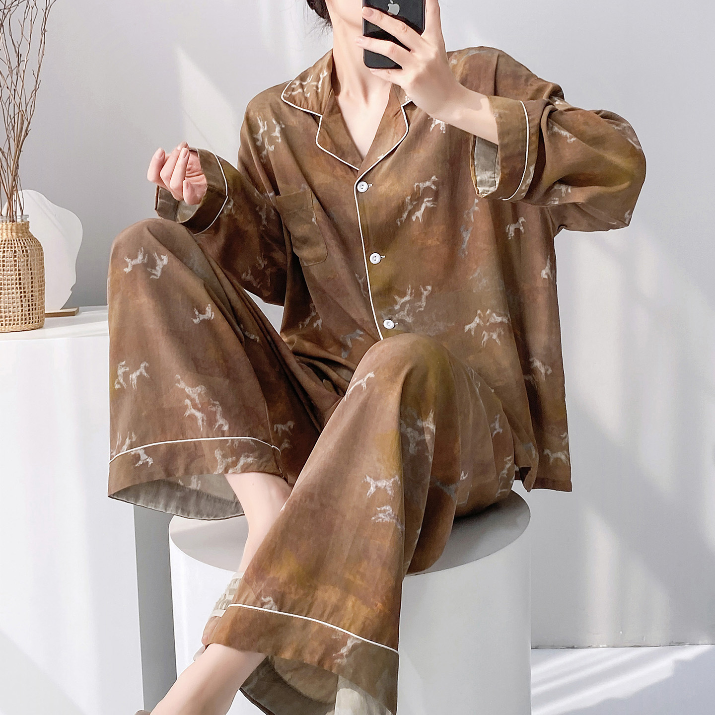 카라멜 포니(더블 롱)