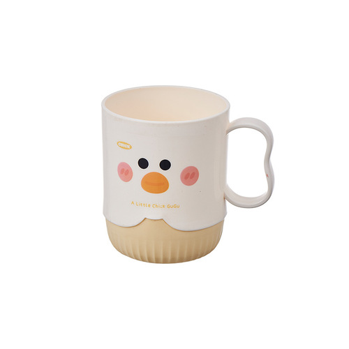 2025 New Model Toothbrush and Mouthwash Cup Bathroom Home Use High-End Children Couple Travel Portable Plastic Hygiene Cup