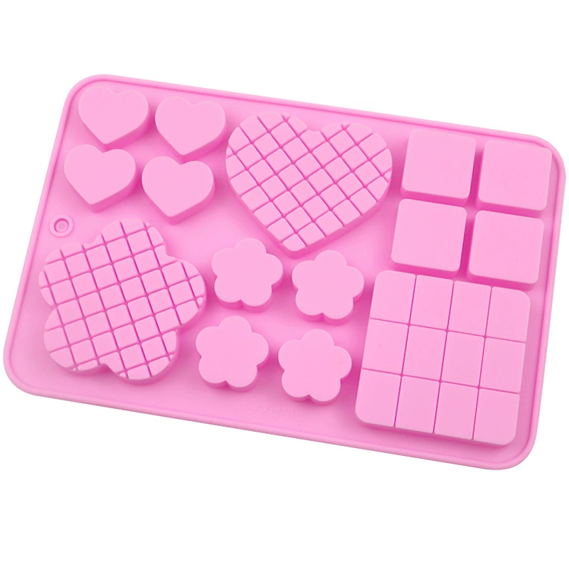 简美 Spot Silicone Ice Mold 6 Lianxin Flower Flower Cube Chocolate Model DIY Cake Decoration Model