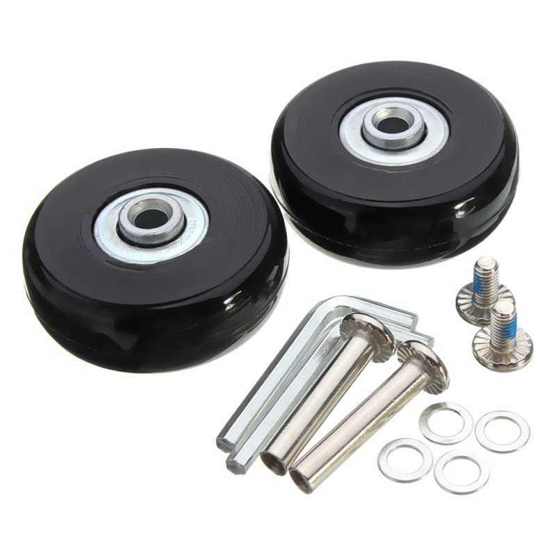 Luggage Wheel Trolley Box Luggage Tire Wheel Rubber Universal Caster Suitcase Bearing Maintenance Luggage Replacement Wheel