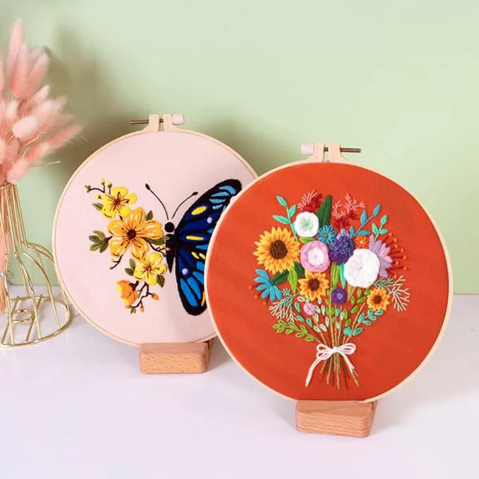 Новый DIY вышивка крестиком букет букет трансграничная вышивка учебный материал пакет ткани декоративная роспись трехмерный французский стиль