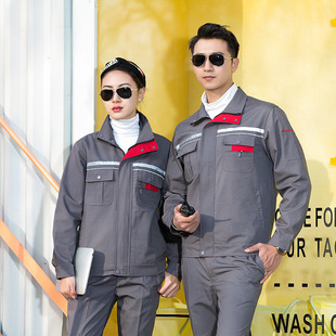 Shenyang Professional Wear Factory Youth Labor Protection Long Sleeve Spring and Autumn Work Clothes Suit Workshop Workers Clothing Auto Repair Work Clothes