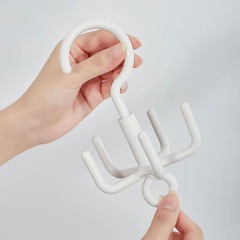Wholesale Creative Plastic Multi-functional Five-claw Rotating Hook, No-drilling Home Sun Hat Bag Scarf Hanger