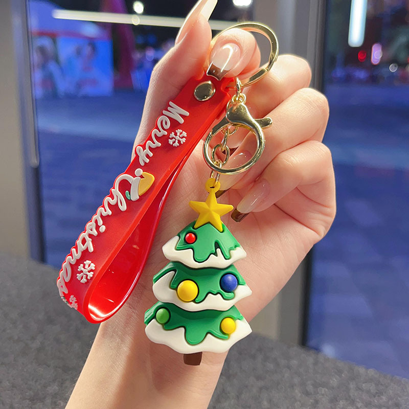 古典的なサンタクロースのキーホルダークロスボーダーストラップバッグアクセサリー自動車チェーン小商品カップル小プレゼント卸売り|undefined