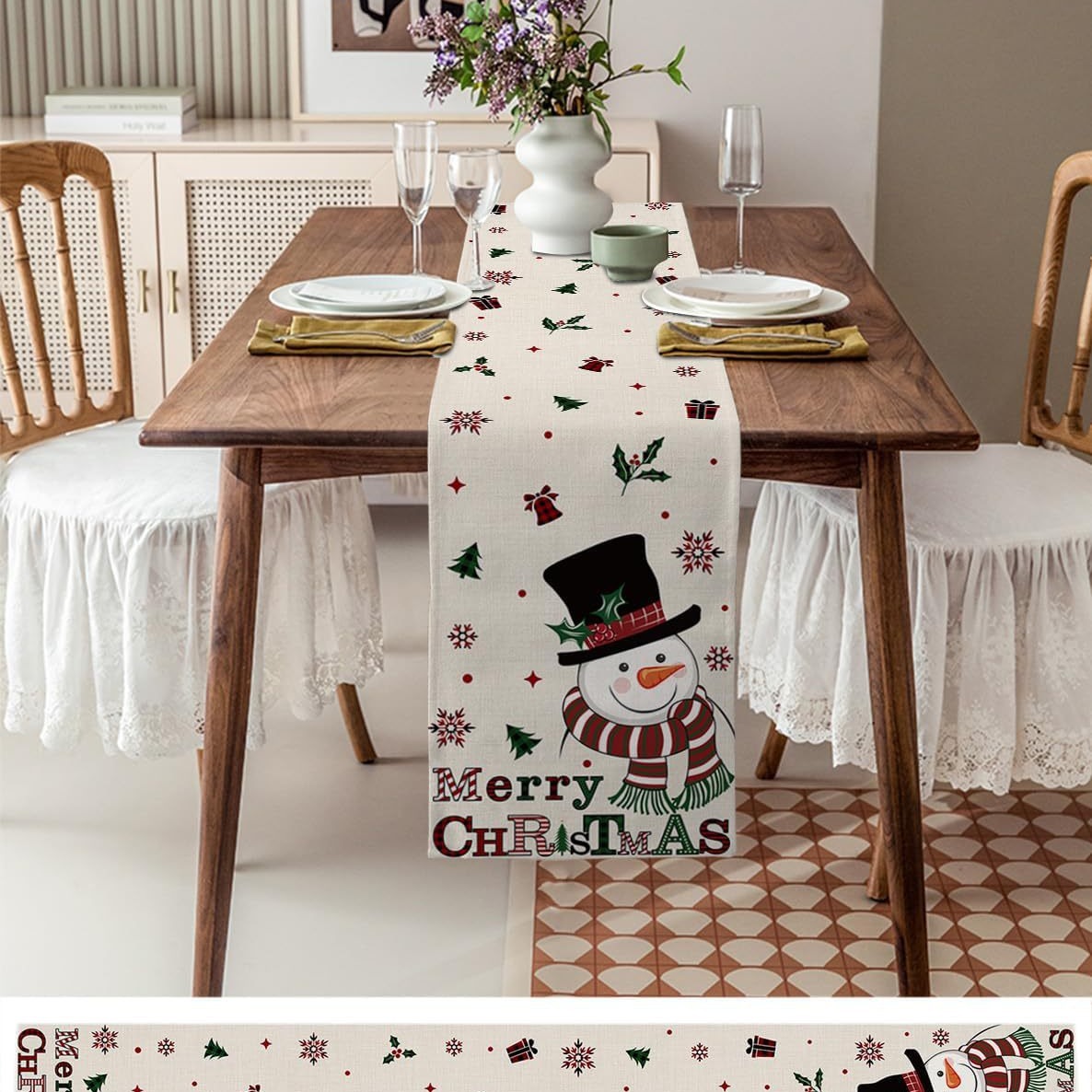 Camino de mesa de Amazon, decoración de mesa para fiestas en casa de estilo europeo y americano, mantel de estilo nórdico, decoración del hogar de lujo ligero