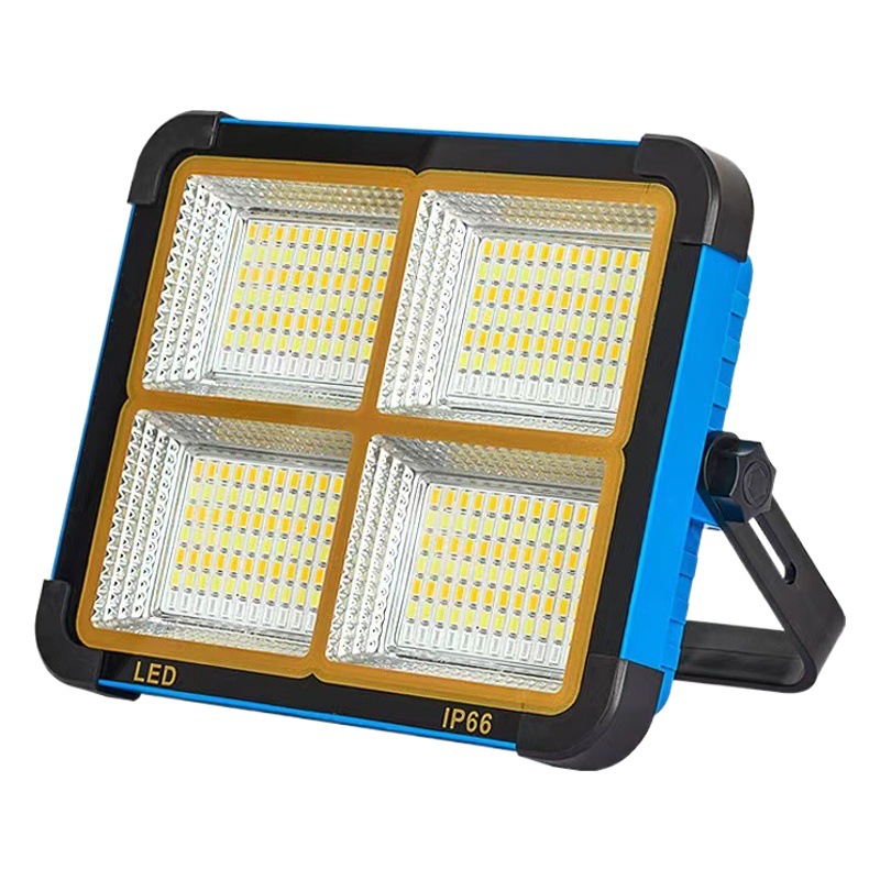 2024 nueva luz solar plegable para camping al aire libre, puesto, banco de energía móvil, iluminación portátil