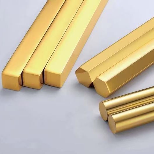 加工定制黄铜棒条实心H59 H62黄铜棒实心圆柱棒一米多重直径6mm