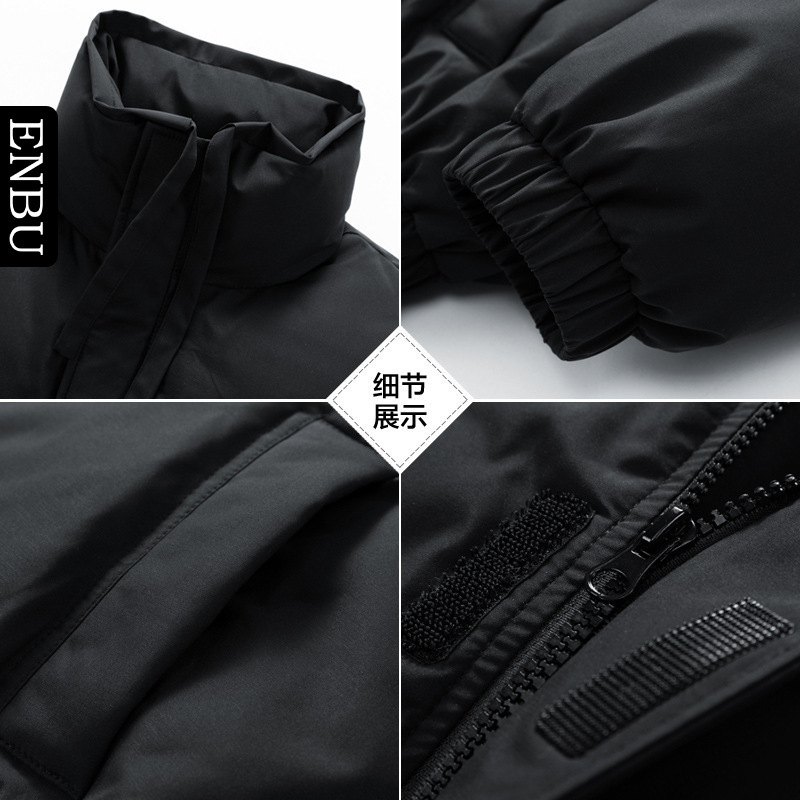 Chaqueta de Plumón para Hombre 2025, Chaqueta Acolchada de Marca Moderna, Abrigo de Invierno para Hombre, Estilo de Celebridad de Internet, Modelo Grueso para Hombre image 6