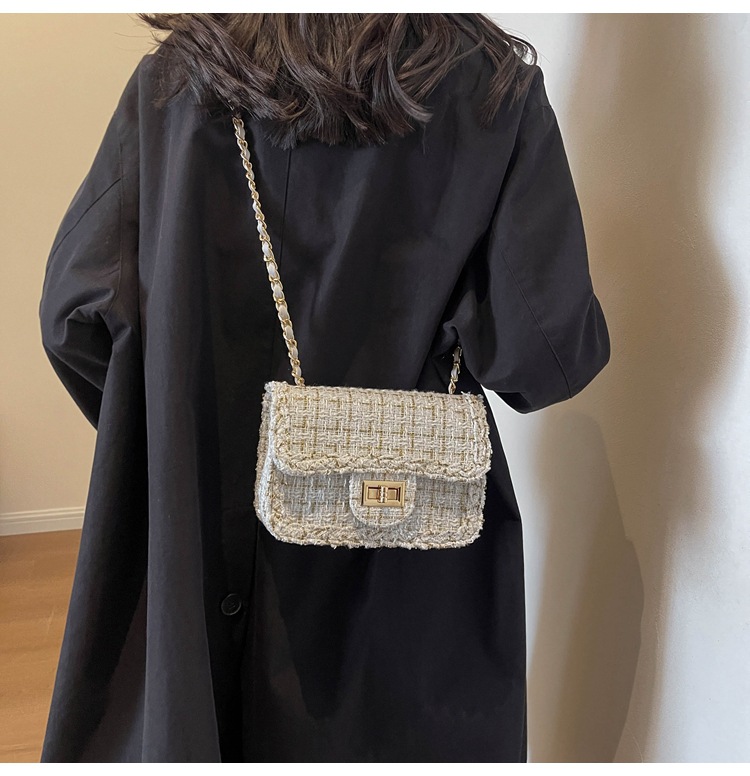 Borsa a tracolla donna con catena piccola borsa a spalla elegante_voghion.com