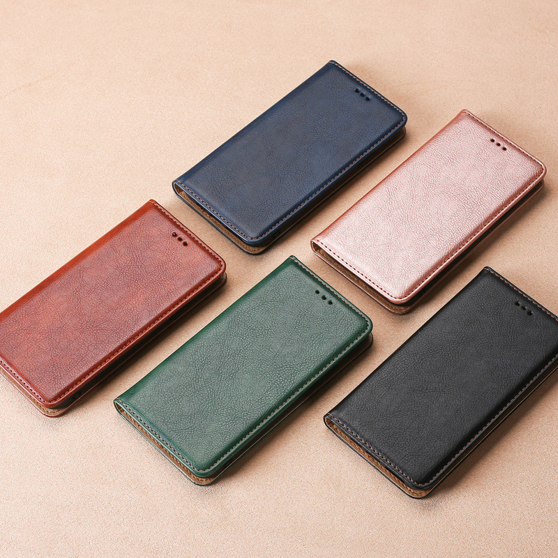 Suitable for Samsung A57 Solid Color Stand Leather Case A25 Japanese Version Magnetic Flip Cover Samsung A17 Anti-Fall Phone Case