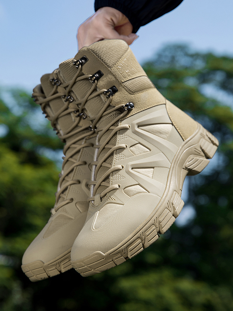 Martin botas grandes zapatos de caminata del desierto para hombres botas militares anti-colisión anti-patada botas tácticas al por mayor transfronterizas