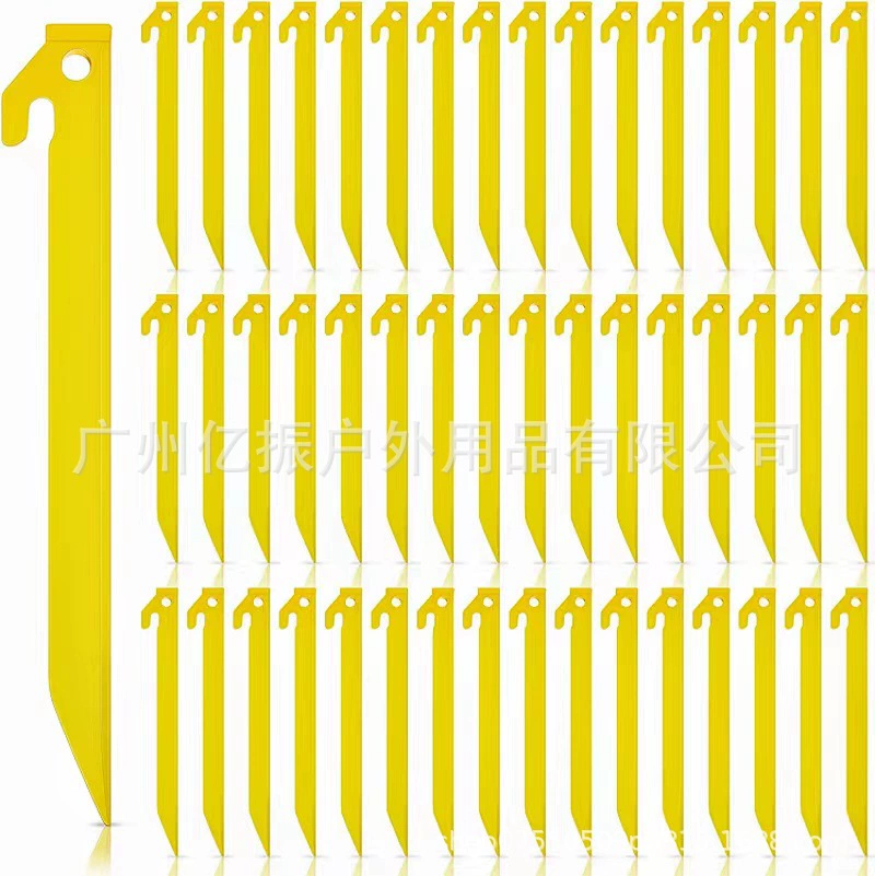 Amazon Открытый Палатка Пляж Пластиковая Свая Для Ногтей Кемпинг Садовое Оборудование С Крюком Тент Водонепроницаемая Ткань Пол Ногтей