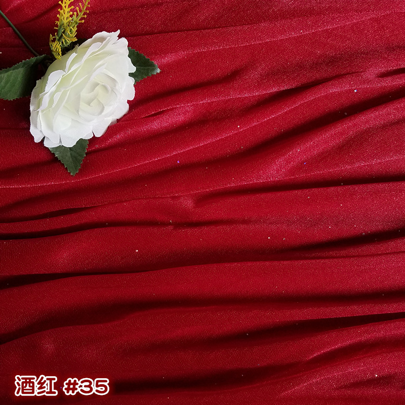 Tejido de gaza de belleza cortina de boda prop telón de fondo cortina de gaza de techo gaza de techo paleta tela de seda perlada