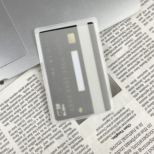 In-stock transparent ID card holder, waterproof protective case, wholesale anti-scratch matte PVC card holder for bank and public transport.