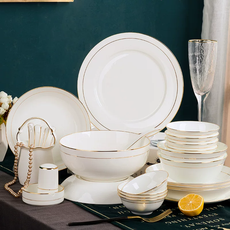High-end ceramic tableware for home use, Japanese set, custom-made